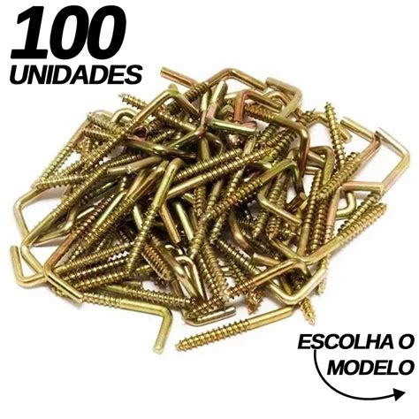 100 Escapula Parafuso Em L Para Madeira 16x30 17x50 19x60 Starfer