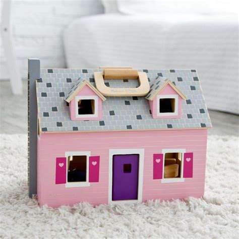 Melissa And Doug Fold And Go Dollhouse Doll House Fold N Go Melissa And Doug