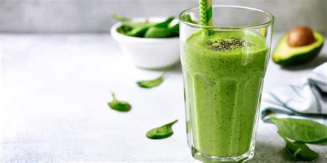 Espinafres De Abacate Smoothie Sementes De Chia Foodpal