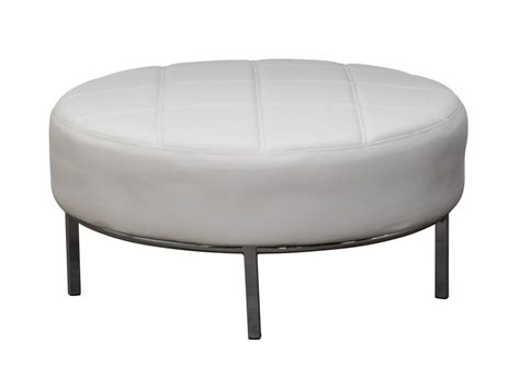 Ottoman White Round Large Party And Event Hire