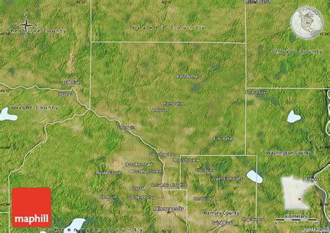 Satellite Map Of Anoka County