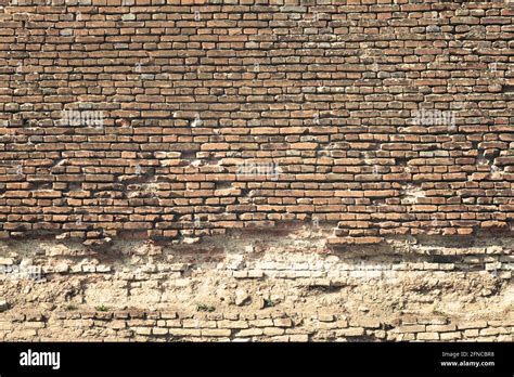 Old Castle Brick Wall Texture Vintage Real Background For Your Design