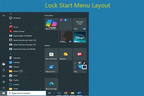 enable  disable changing start menu  epic methods