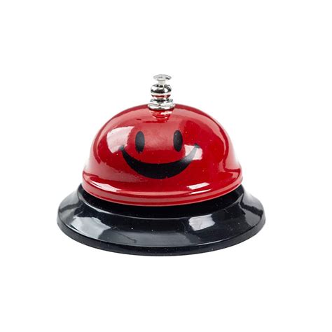 Asian Home Call Bell 335 Inch Diameter Metal Bell Red Smiley Face