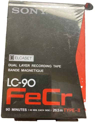 Elcaset Sony Lc 90 Fecr Type Ii Blank Elcaset Tape 1 Sealed Ebay