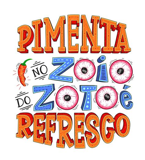 Cartaz engraçado de pimenta em tradução para o português do brasil