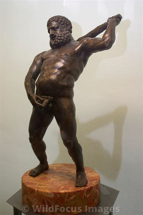 Wildfocus Images Bronze Statue Of Hercules Bardo Museum Tunisia