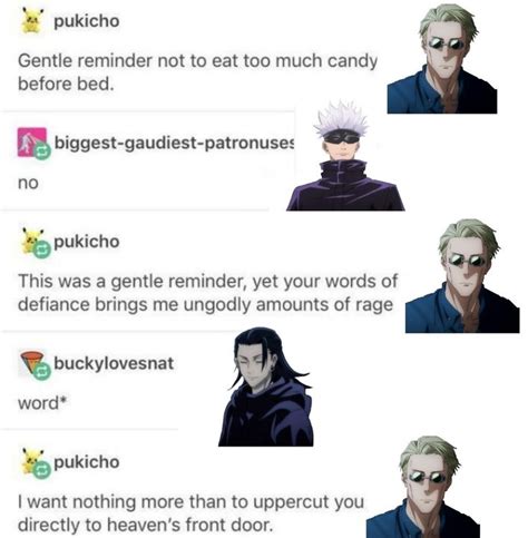 Jujutsu Kaisen Meme Gojo Satoru Geto Suguru Satosugu Shoko Megumi