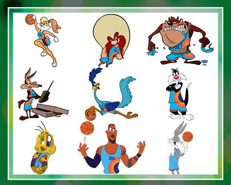 Space Jam Bundle Tune Squad Eps Png Pdf Svg Clipart Etsy