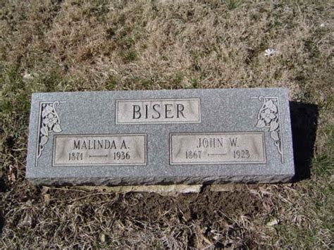 Malinda Ann Rinker Biser Find A Grave Memorial