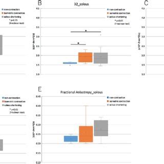 Multiple Comparison Analysis Of DTI Values In The Tibialis Anterior