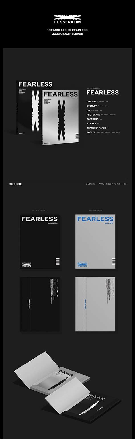 Buy Le Sserafim Fearless St Mini Album Extra Photocards Set Vol