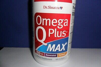 Dr. Sinatra Omega Q Plus Max 100mg Of CoQ10 Plus Resveratrol & Turmeric ...