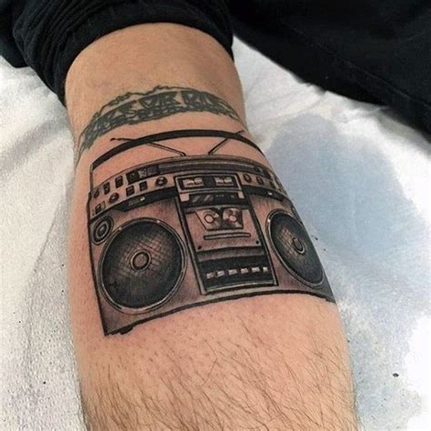 40 Boombox Tattoo Designs For Men Retro Ink Ideas Tattoo Designs