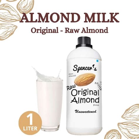 Jual Spencer S Susu Almond Original Raw 1000ml Shopee Indonesia