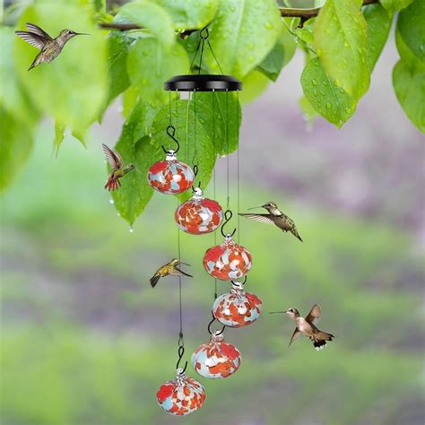 Charming Wind Chimes Hummingbird Feeders Window Bird Feeders For