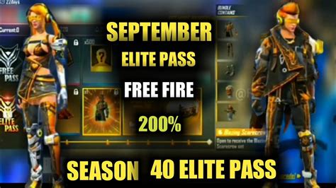 September Elite Pass Free Fire Nextlite Pass Free Fire Free Fire