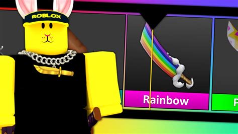 If I Unbox Rainbow Godly You Keep It In Mm2 Youtube