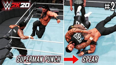 Wwe 2k20 10 Best Move Combos Part 2 Superman Punchspearsuplex