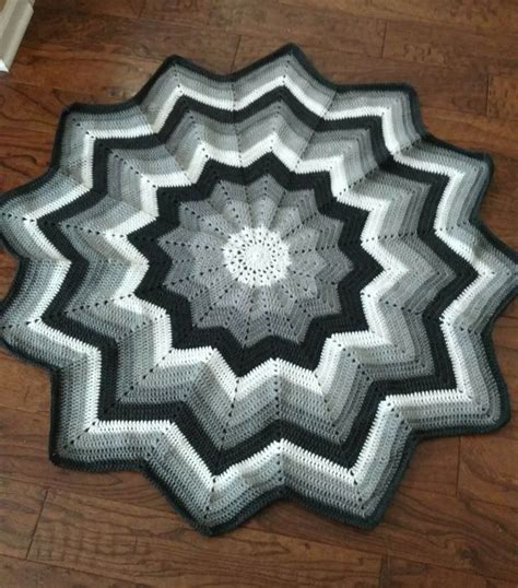 Crochet 12 Point Star Blanket Star Blanket Decor Home Decor