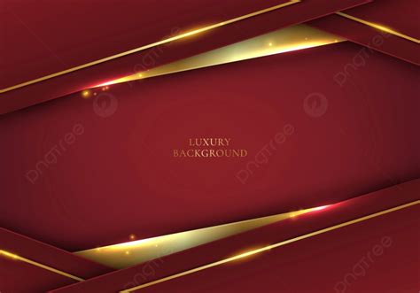 D Modern Luxury Template Design Red Stripes And Golden Glitter Line