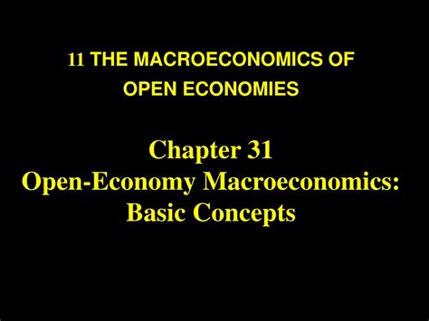 Ppt The Macroeconomics Of Open Economies Chapter Open Economy