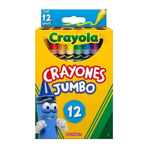 Crayones Crayola Jumbo Varios Colores 12 Pzas Bodega Aurrera