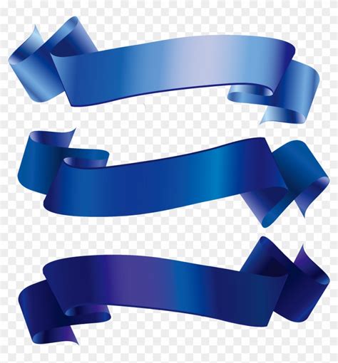 Blue Ribbon Clip Art - Ribbon Banner Vector Png - Free Transparent PNG ...