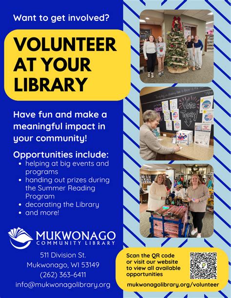 Volunteer At the Library - Mukwonago Community Library