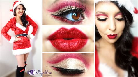 Step By Step Cute Christmas Makeup Looks Voal Motif