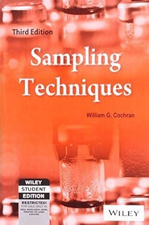 Amazon In Buy Sampling Techniques 3Rd Edition By William G Cochran