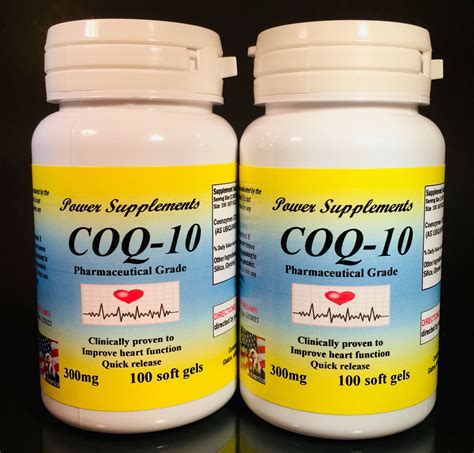 CoQ-10, q-10 coq10 q10 300mg ~ 200 (2x100) soft gels. Made In USA ...