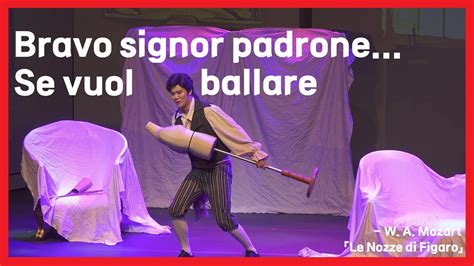 Bravo Signor Padrone Se Vuol BallareLe Nozze Di FigaroW A Mozart