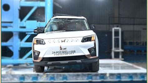 In Pics Mahindra Xuv The Only Mahindra Ev Gets A Five Star Safety