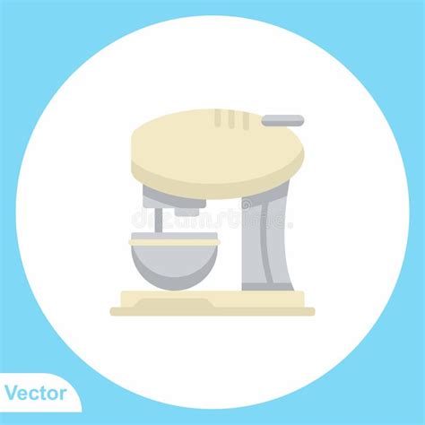 Kitchen Mixer Vector Icon Sign Symbol Stock Illustration Illustration