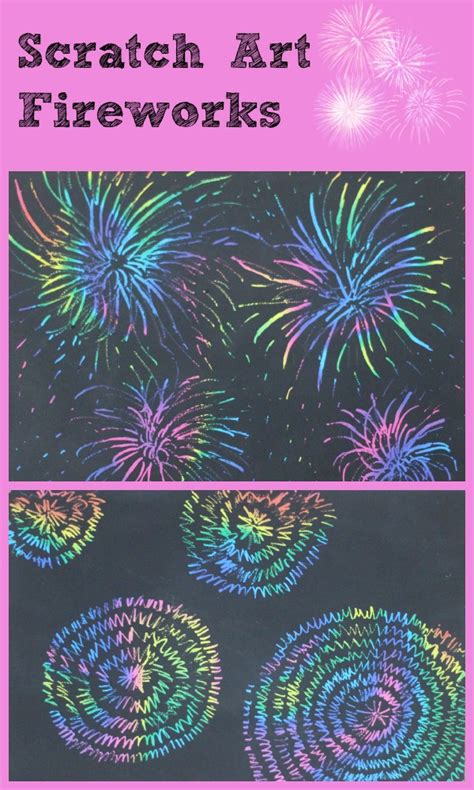 Scratch Paper Fireworks | How to Make Your Own Scratch Paper Art | Mum ...