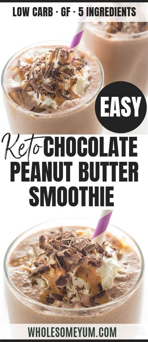 Healthy Chocolate Peanut Butter Low Carb Smoothie Recipe Artofit