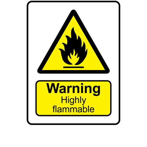 Buy Warning Highly Flammable Labels Danger Warning Stickers