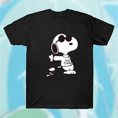 Fashion Summer Snoopy Joe Cool T Shirts Mens Cute Slim Fit T Shirt