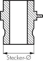 KAMLOCK Schnellkupplungsstecker mit Schlauchtülle EN 14420 7 DIN 2828