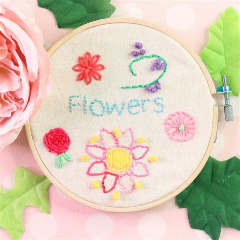 How To Embroider Flowers 15 Easy Stitches Treasurie