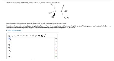 Solved The Perspective Formula Of 3 Bromo 2 Pentanol With Chegg