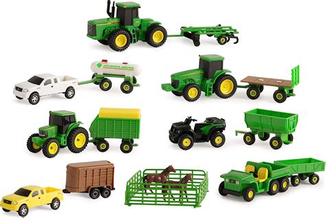 Farm Toy Tractor TOMY Licensed Farm Set Truck & Trailer ERTL JOHN DEERE ...