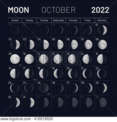 October Lunar Vector & Photo (Free Trial) | Bigstock