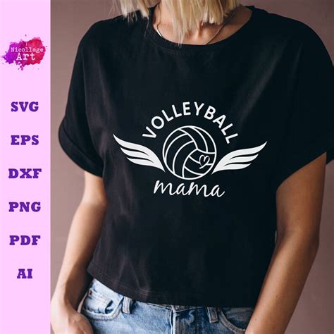 Volleyball Mama Svg Volleyball Mom Svg Etsy