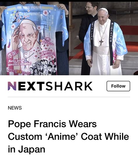 Pope Wears Anime Coat Veuer S Tony Spitz Has The Details