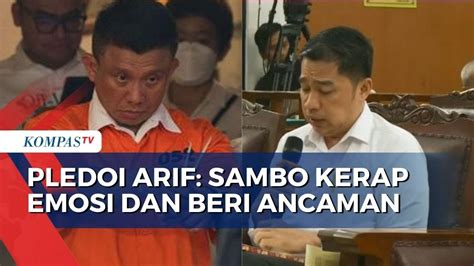 Bacakan Pledoi Arif Rachman Logika Dan Ketakutan Bercampur Saat