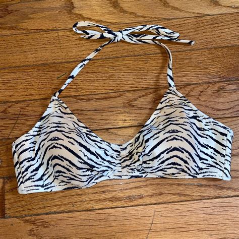 Piece Tiger Print Bikini Set Tops One Depop