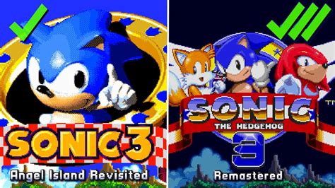 Sonic 3 Remastered Title Screen Sonic 3 A I R Mods Gameplay