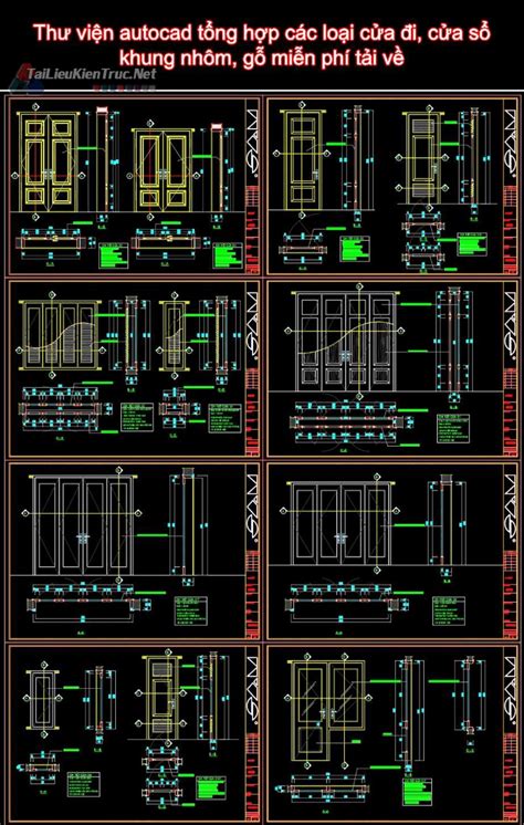 Th Vi N Autocad T Ng H P C C Lo I C A I C A S Khung Nh M G Mi N